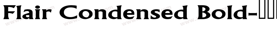 Flair Condensed Bold字体转换